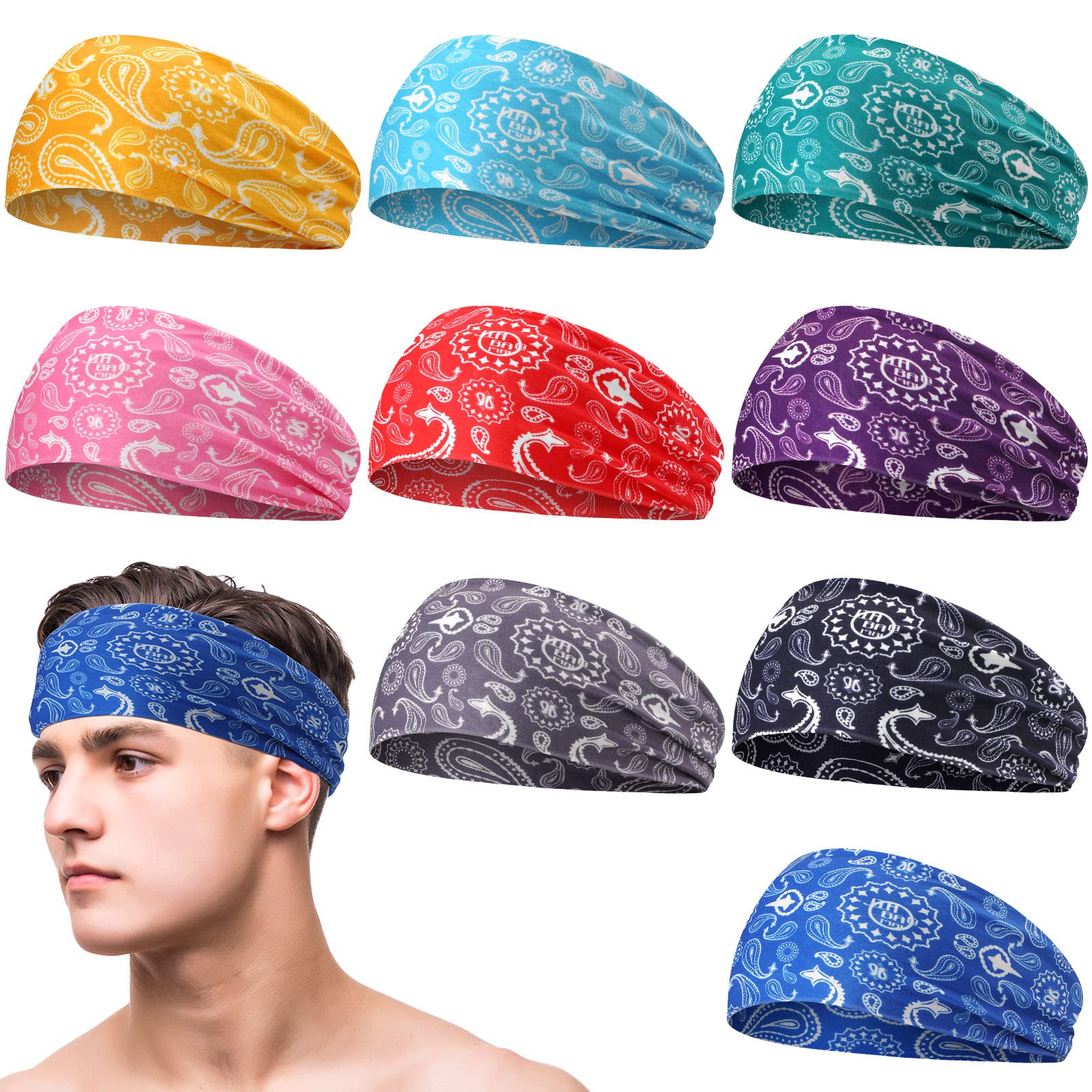 Headband Neck Gaiter Head Wrap Headwear Face Mask Magic Scarf Bandana For Men And Women|Headbands|GlamGlobal