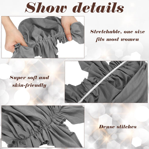 4 Pcs Women Head Scarf Pre Tied Chemo Caps Slip On Turban Headwear Cancer Head Wraps Beanie Hat Bandanawoven Material|Headbands|GlamGlobal