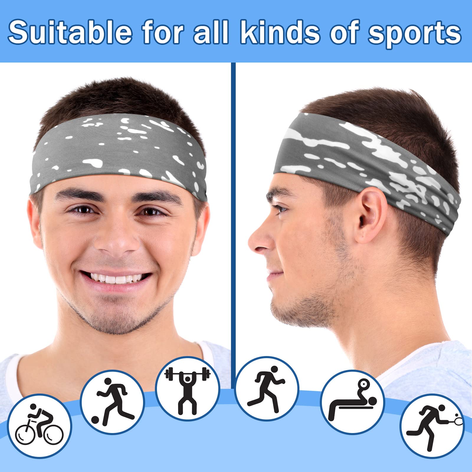 Breathable, quick-drying headband-multi-color choice | GlamGlobal Headscarf style design Headscarf is simple to wear