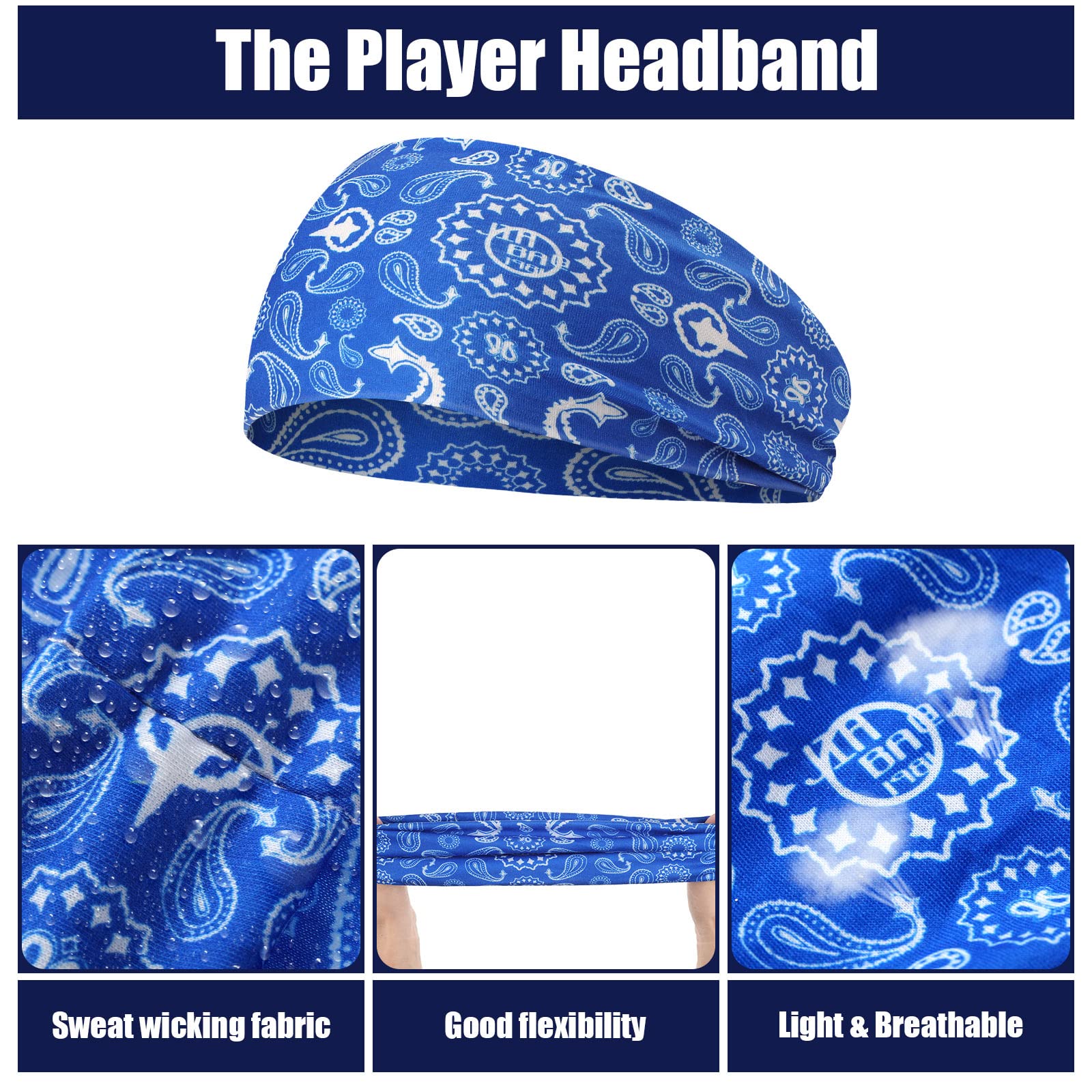 Headband Neck Gaiter Head Wrap Headwear Face Mask Magic Scarf Bandana For Men And Women|Headbands|GlamGlobal