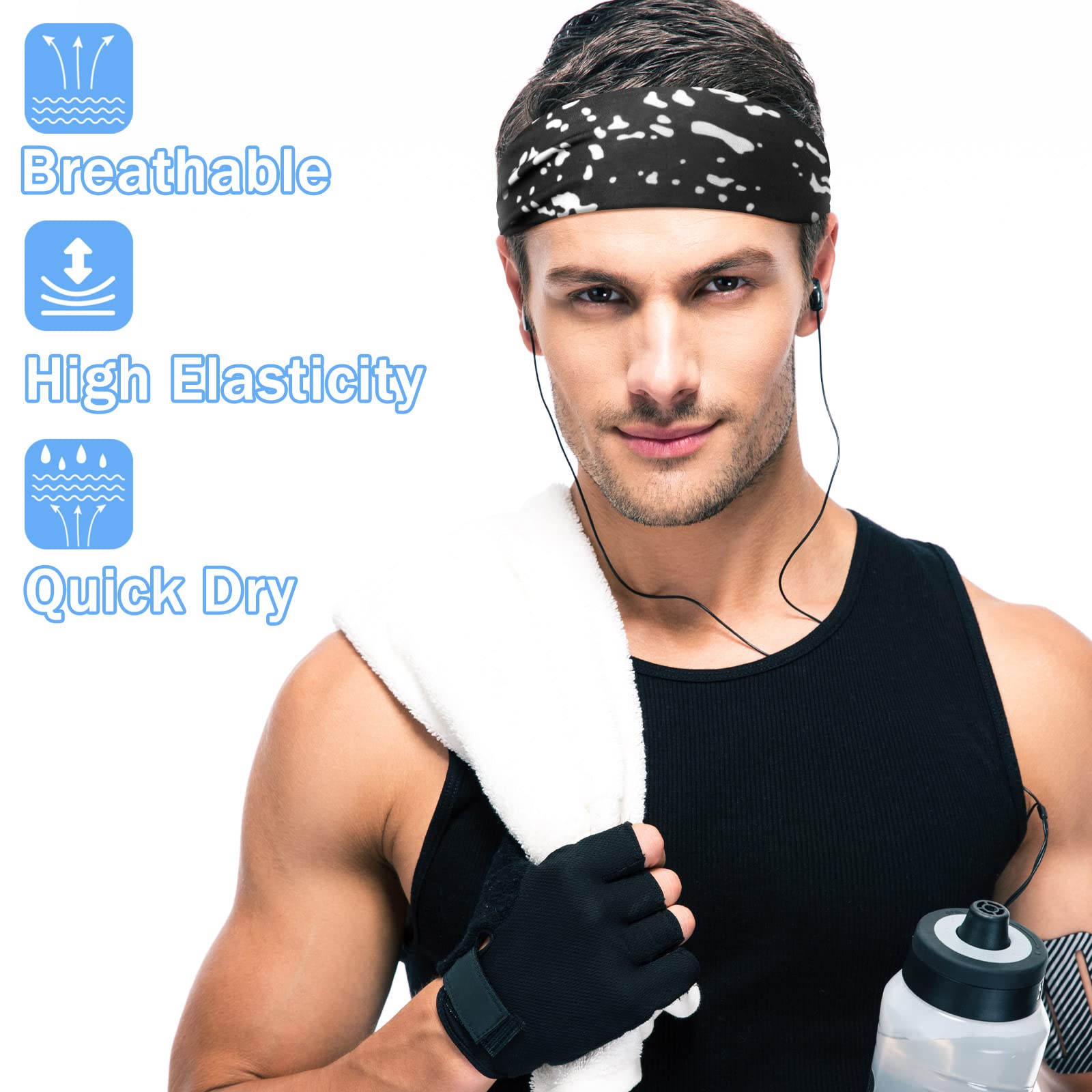 Breathable, quick-drying headband-multi-color choice | GlamGlobal Headscarf style design Headscarf is simple to wear