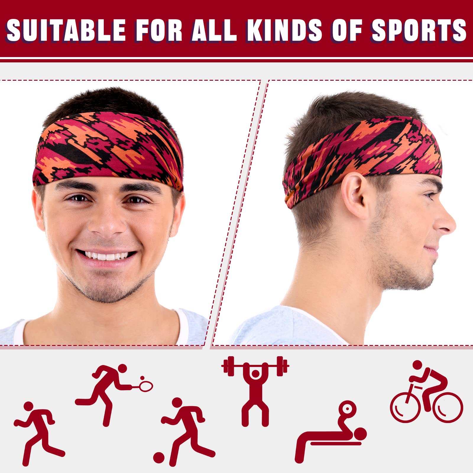Breathable, quick-drying headband-multi-color choice | GlamGlobal Headscarf style design Headscarf is simple to wear